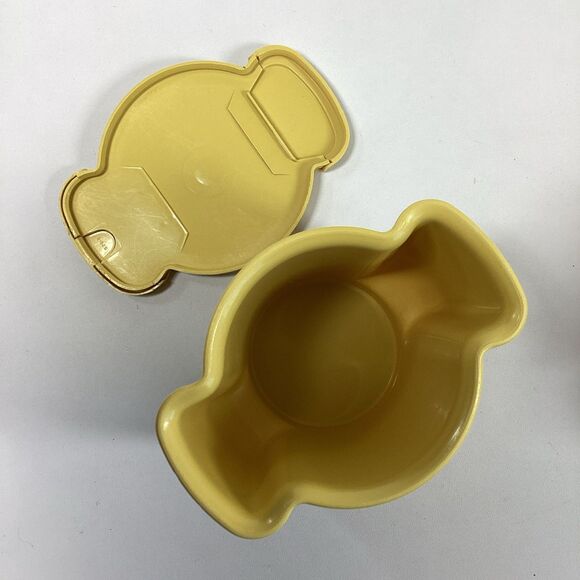 Vintage Tupperware Sugar Creamer Container Set Harvest Gold USA 574 577 - Picture 6 of 13